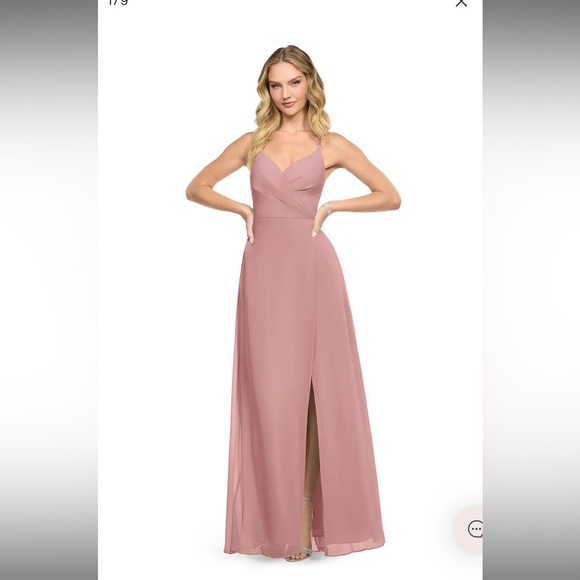 Azazie Davis Dress in Dusty Rose A14 NWT - Picture 1 of 2